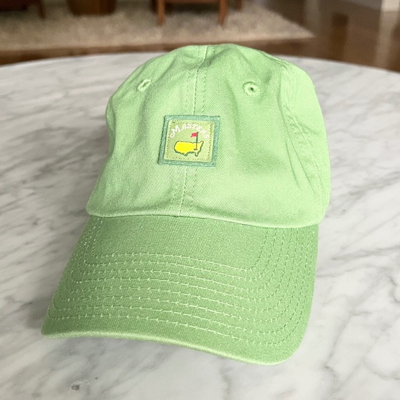 Women's Masters Golf Hat, Magnolia Lane, Green with Gold Logo, Adjustable Strap - Picture 1 of 8